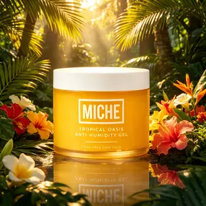 MICHE Tropical Oasis Anti-Humidity Styling Gel, All-Day Frizz Control Hair Gel with Strong Firm Hold, Humidity-Resistant Non-Flaking Formula for All Hair Types