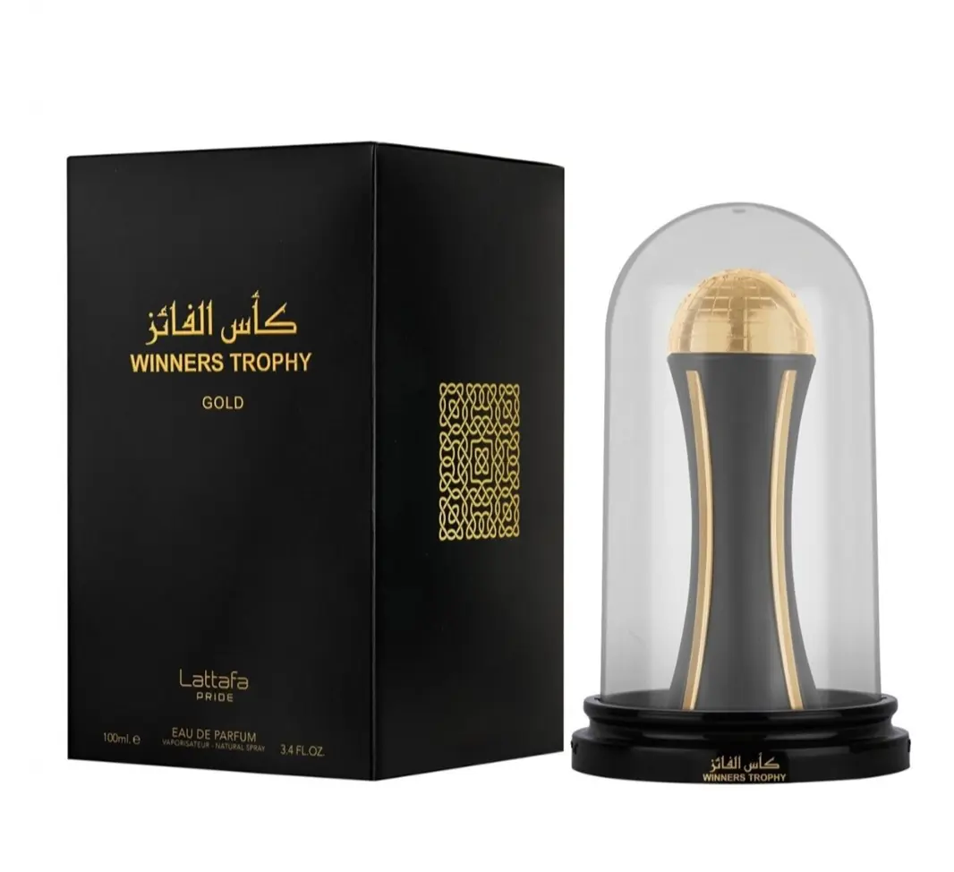 Lattafa Pride Winners Trophy Gold for Unisex Eau de Parfum Spray, 3.4 Ounce