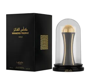 Lattafa Pride Winners Trophy Gold for Unisex Eau de Parfum Spray, 3.4 Ounce