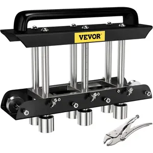 VEVOR Three-Station Edge Roller Bender, 0-90 Bending Angle Sheetmetal Break, Black SilverVEVOR Super Brand Day