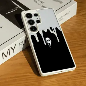 Scream Skull Drip for SAMSUNG S22/S23/24/25/ULTRA/PLUS  Matte Magnetic Phone Case Wear-resistant and anti-scratch Functional and textured Acrylic Wireless Cellphone Fingerprint