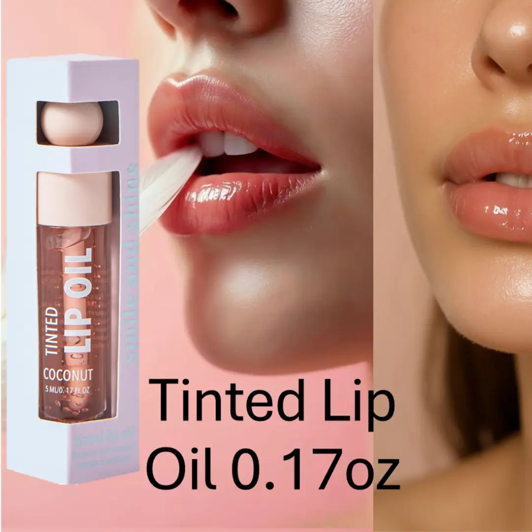 CARE LIPS Coconut Flavor Tinted Lip Oil 0.17oz Lipgloss