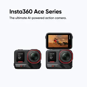 Insta360 Ace Pro 2 - 8K Waterproof Action Camera Co-Engineered with Leica, 1/1.3" Sensor, Dual AI Chip, Leading Low Light, Superior Audio, Flip Screen & AI Editing for Vlogs