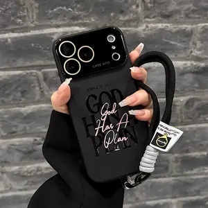 God Has A Plan Christian Luxury Liquid Phone Case – Compatible with iPhone 17/16/15/14/13/12 Pro Max – Shockproof, Camera Lens Protection