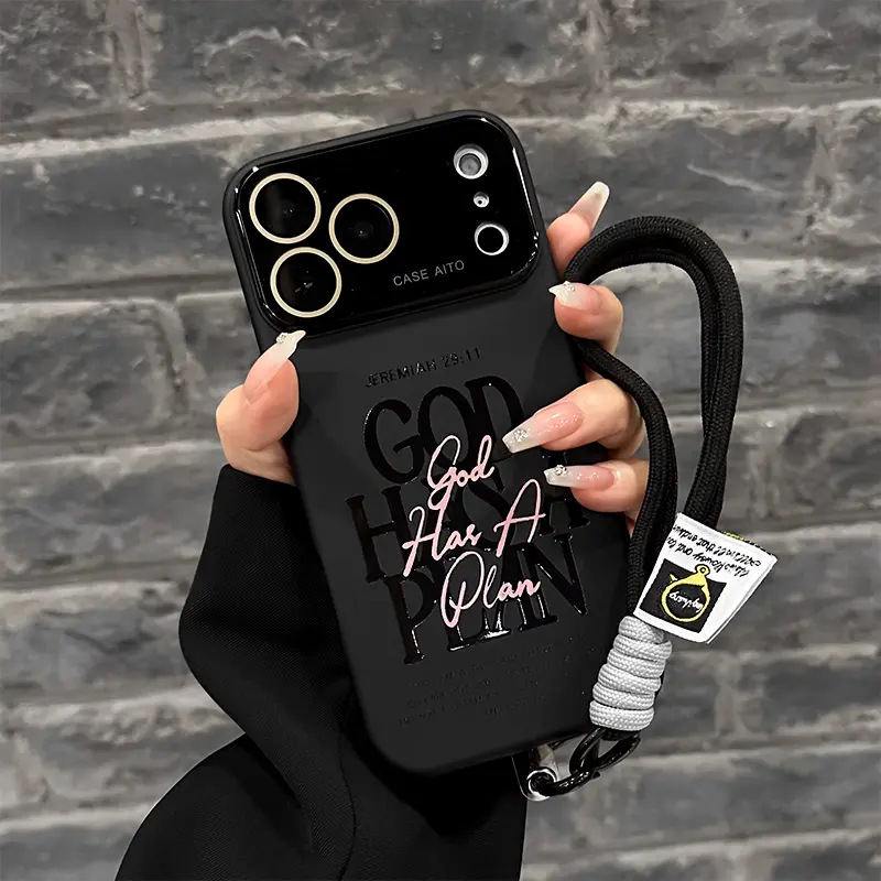Christian Luxury Liquid Smartphone Casing - Shockproof, Camera Lens Protection Handheld Cellphone Case for iPhone 17/16/15/14/13/12 Pro Max Devices