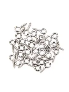 400 pieces of gold and silver sheep eye nail alloy screw buckle needle DIY jewelry bracelet necklace accessory kit, suitable for jewelry making and necklace, wholesale, handmade keychain, craft production, handmade gifts Bracelet Kit Set