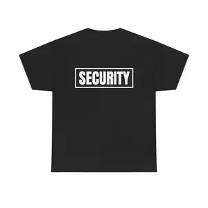 Security Logo Black/White Graphic T Shirt
