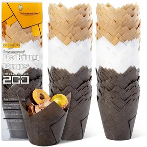 Cupcake Liners Holders 200 count, Muffin Baking Cups, Cupcake Wrapper for Party, Wedding, Birthday, Christmas