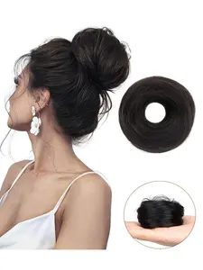 Round Bun Hair Accessory, Straight Hair Circle, Flower Bud Headband, Elastic Band, Lazy Person Hair Tie, Ponytail Holder, Dual Pigtail