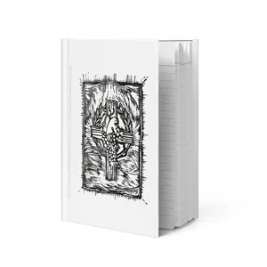 Hardcover journal engraved cross