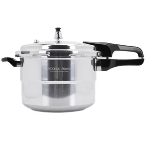 Aluminum Pressure Cooker with Steaming Plate Aluminum Alloy Pressure Cooker Household Stovetop Pressure Canner for Gas Stove Induction Cooker