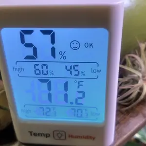 Digital Hygrometer & Thermometer - Accurate Indoor Humidity & Temperature Monitor with Rapid Refresh for Home, Bedroom, Office & Greenhouse