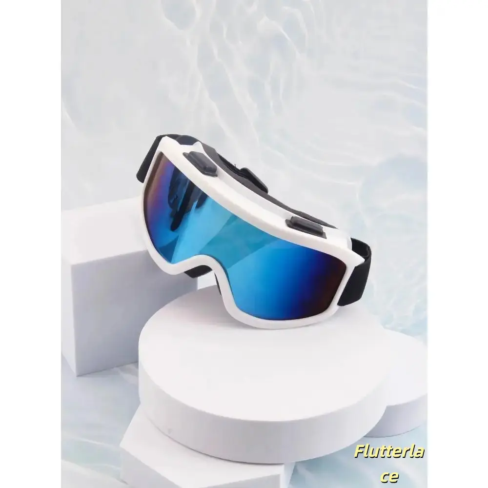 Unisex Ski Goggles, Large One Piece Frame Day Night Dual Lens, Padded Windproof Anti Fog HD Eyewear, Comfortable Protective Snow Goggles for Skiing Snowboarding Mountaineering Winter Sports Outdoor Adventures