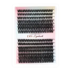 Lash Extension DIY - 280Pcs Lash Clusters, 50D & 60D, 9-15mm Individual Lashes, Perfect for Self Use (50D & 60D, 9-15mm, 280Pcs)