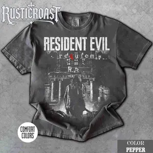 Limited Comfort Colors Resident Evil Requiem, Vintage Distressed Leon Kennedy Fan T-Shirt, Gift For Women and Man Unisex T-Shirt