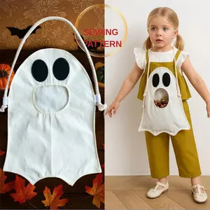 Halloween Ghost Bag Pattern DIY Children's Candy Storage Bag