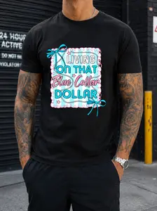 Blue Collar Dollar Shirt, Preppy Western , Funny Country Shirt Design, Patriotic Western Coquette Png, Working Classool Sublimation Womenswear Casual