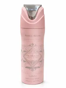 Lattafa Noble Blush Deodorant Body Spray for Women 6.7 oz 200 ml Delightful Aroma Ideal for Everyday Wear Enhances Natural Beauty