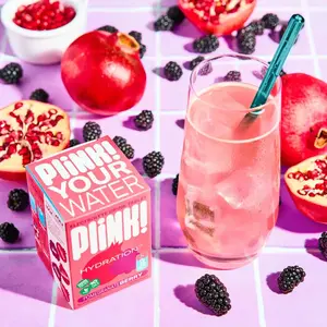 Plink! Pomegranate Berry Flavor | Fizzy Electrolyte Drink Mix for Daily Hydration - Low Calorie, Vegan, Non-GMO, Gluten-Free Tablets