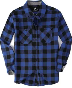 Alex Vando Mens Button down Shirts Flannel Shirt Long Sleeve