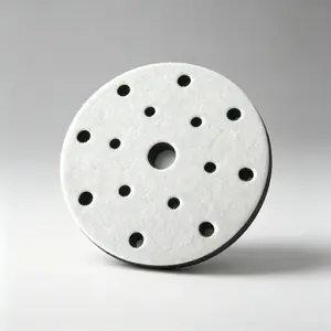 1Pc/5Pcs 5 Inch 8 Hole Foam Sanding Pad, Hook Loop Sponge Buffer Cushion, Soft Interface Backing Pad for Orbital Sander Polishing Grinding