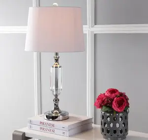 JONATHAN Y Bella Crystal LED Table Lamp , for bedroom, living room, foyer, hallways, dining room, dorms