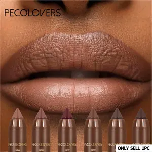 1pc Brown Tinted Lip Liner Pen/Lip Gloss, Lip Definer, Waterproof And Sweat-Proof, Easily Draw The Perfect Lip Contour, Long-Lasting Without Smudge, Suitable For All Skin Types