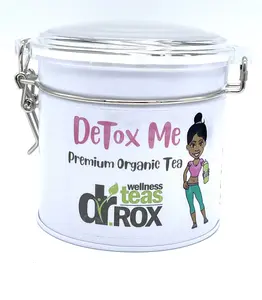 Dr. Rox Wellness Tea: Lymphatic Flush Tea Blend: Fast-Acting Herbal Tea, Loose Leaf Bagged in Biodegradable Pyramid Sachets
