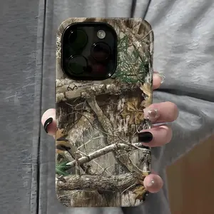 Woodland Camo Pattern Phone Case,Shockproof Rugged Cover Dual Layer Soft TPU Bumper Hard Shell Design Suitable for Compatible Phones: 17, 17air, 16, 15, 14, 13, 12, 11, PRO MAX, X, XS, PLUS, and as Well as Galaxy S21/22/23/24/25 Ultra/FE+, NOTE20 Ultra