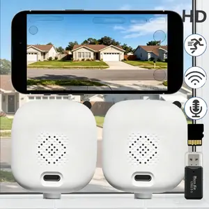 Window Security Camera,Indoor Plug-In WiFi Cam HD Camera with Full Color Night Vision, AI Human & Vehicle Detection, 2.4GHz, Cloud/TF Card Storage, Easy Install, Remote Viewing, Two-Way Audio, Wireless Home Monitoring