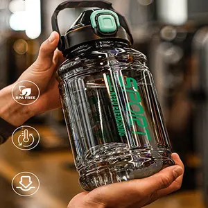 1L Large Capacity Sports Water Bottle, Durable Fitness Gym Hydration Flask, Leak-Proof Design for Workout & Outdoor Activities, Protein Shaker Bottle, Leakproof Water Bottle