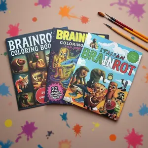 3 Unique Illustrative Coloring Books, High-Quality Paper, Emotional Relief Art, Perfect Gift for Valentine's Day, Easter, Birthday