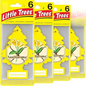 Little Trees Vanillaroma Car Air Freshener - Hanging Tree Design for Long Lasting Scent - 24 Pack - Made in USA - Premium Quality Fragrance