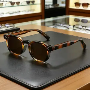 Vintage Square Frame Sunglasses for Women, Tortoise-Patterned Acetate Frame with Rivet & Engraved Temple Details, Brown Tinted UV400 Lenses for Retro Feminine Daily & Street Style