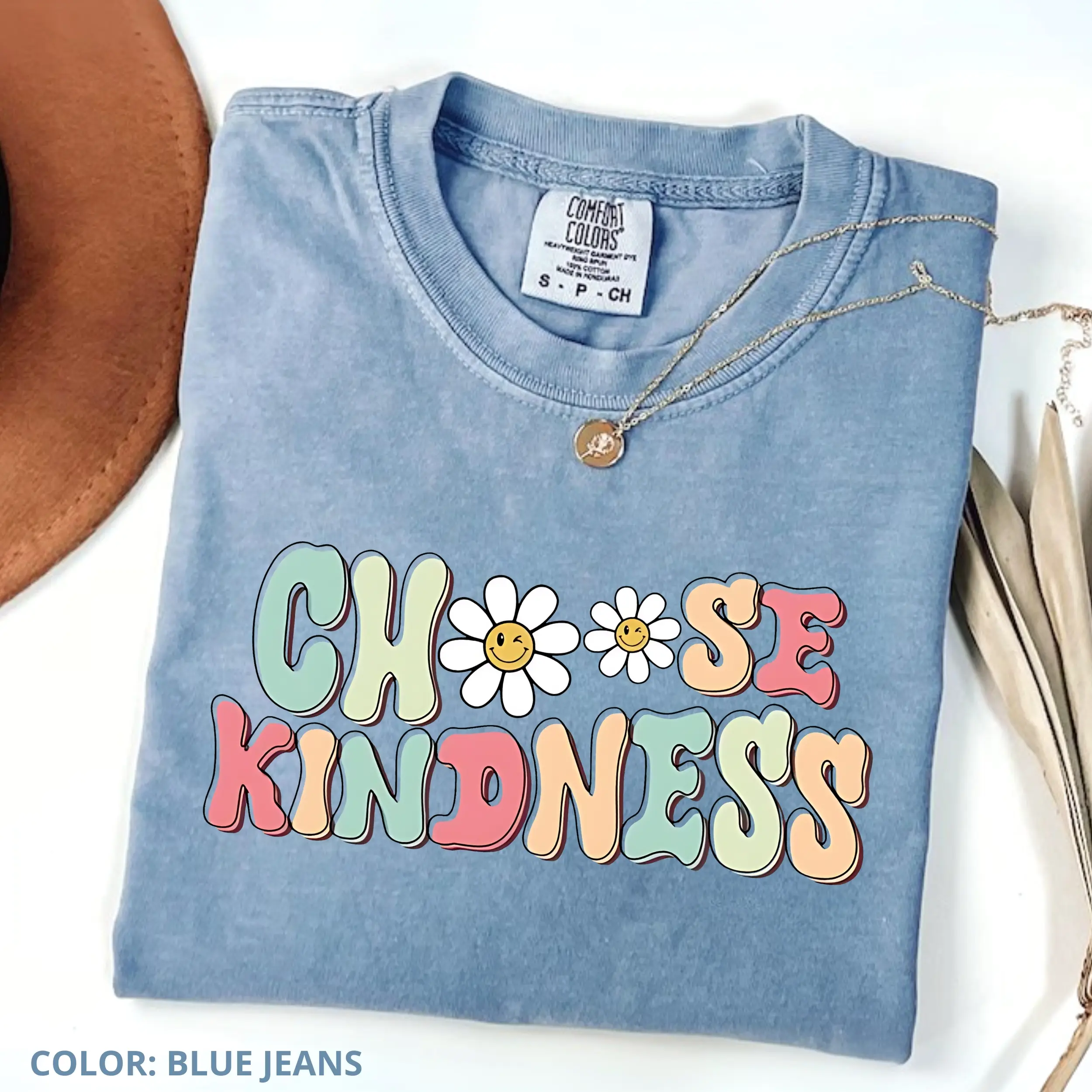 Comfort Colors Choose Kindness Teacher TShirt, Teacher Appreciation Gift, Back To School, Be Kind School Shirt, Cotton Fabric, Cute Crewneck For Women