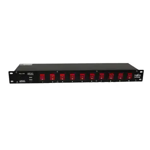 Pro X X-PC10USB 10 Plug Rack Mount Power Distribution Switch With 2 USB Charging Ports