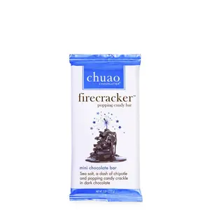 Chuao Chocolatier Firecracker Dark Chocolate Mini Bars - Pack of 24 (0.39 oz Each) Fair Trade Certified, Kosher, Peanut Free, No Gluten