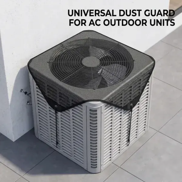 Outdoor Central AC Unit Protective Hood Cover, Breathable Condenser Top Cover, Effectively Prevent Dust and Leaves, 28×28 Inches Universal Fit external machine air
