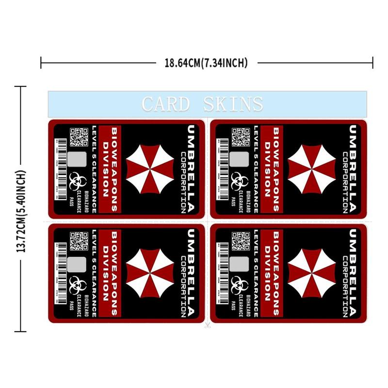 Umbrella Corporation Bioweapons Division Credit Card Skin – Bold and Durable Custom Card Cover