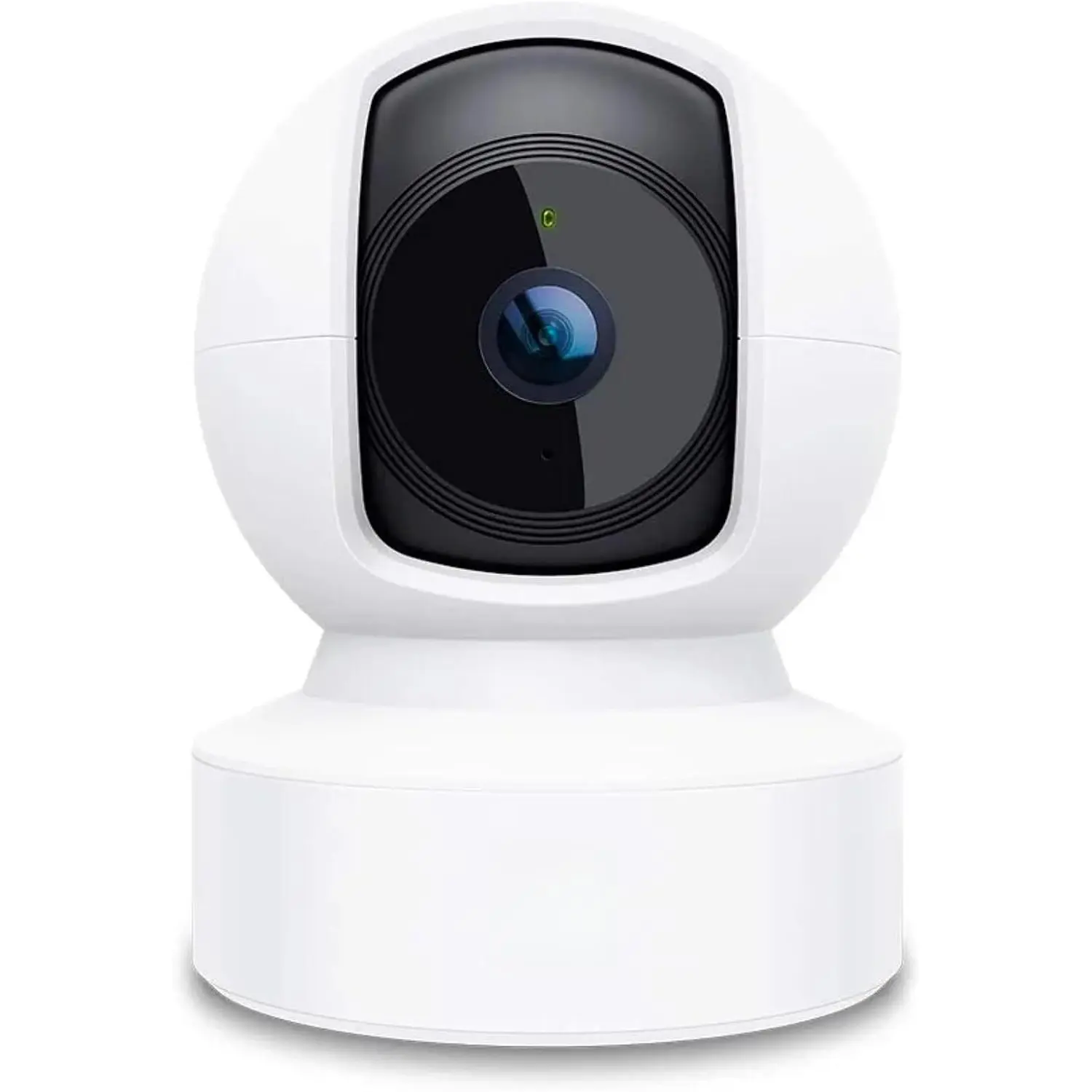 White Kasa Indoor Pan/Tilt Smart Security Camera (EC70) - 1080p HD Wi-Fi Dog Camera, 2.4GHz, Night Vision, Motion Detection, Cloud & Micro SD Card Storage, Wall Mount Compatible, Works with Alexa & Google Home, for Pet Monitoring, Smartphones Compatible,,