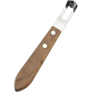 Ultra Sharp Wood & Stainless Steel Lemon Peeler Zester, Twist Lemon Rind Peeler Kitchen Grater Tool for Lemon Orange Citrus Fruit