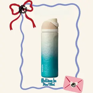 NEW Owala "Rolling In" 24 oz Birthday Bash 2026 Special Edition Ocean Beach Blue Tiktok Drinkware Flask Tumbler Water Bottles