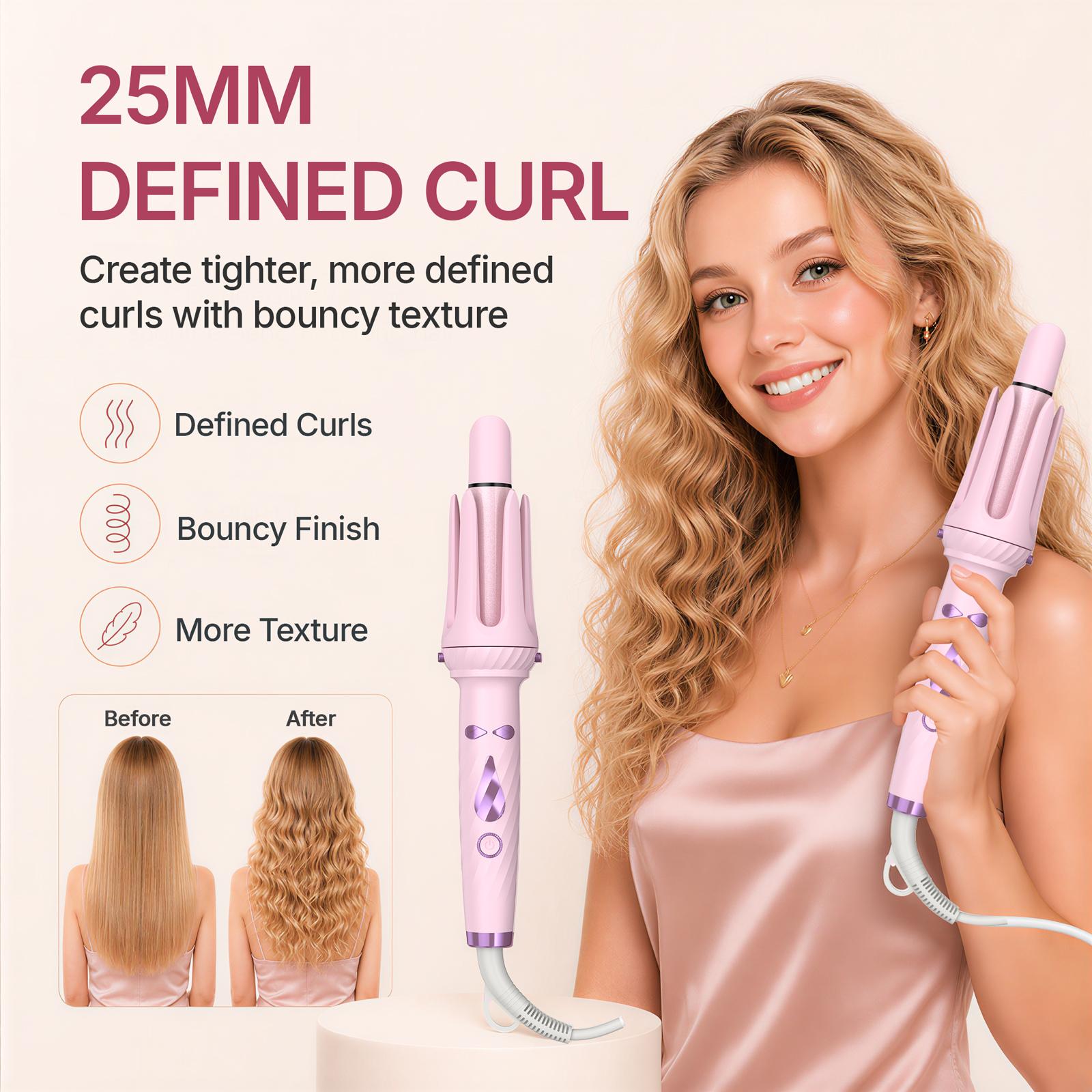 5-in-1 Automatic Rotating Curling Iron Set, Negative Ion Hair Styler for Effortless Curls, Beach Waves & Sleek Straight Looks, Fast Heat-Up, Anti-Scald Design 5-in-1 Automatic Rotating Curling Iron Set, Negative Ion Hair Styler for Effortless Curls, Beach Waves & Sleek Straight Looks, Fast Heat-Up, Anti-Scald Design