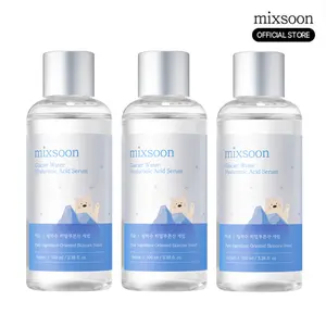 [mixsoon Official Shop] Glacier Water Hyaluronic Acid Serum Trio (3.38 fl.oz / 100ml x 3) — Non-greasy Hydration Booster, Korean Facial Serum for Glass Skin