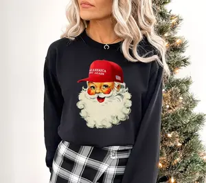 Make Christmas Great Again Trump Christmas Sweatshirt Funny Trump Christmas Sweatshirt Santa Sweatshirt 295