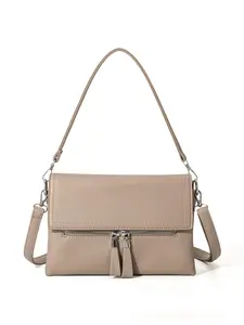 Women's Elegant Solid Color Messenger Bag, Fashionable Chain Strap Crossbody Bag, Adjustable Shoulder Bag for Daily Used, Commuter Crossbody Bag, Casual Trendy Versatile High-quality Daily Commuting Bag
