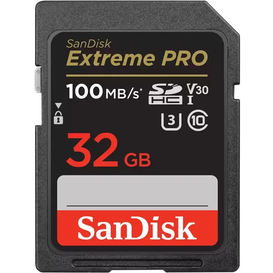 SanDisk Extreme PRO 32 GB Class 10/UHS-I U3 V30 SDHC