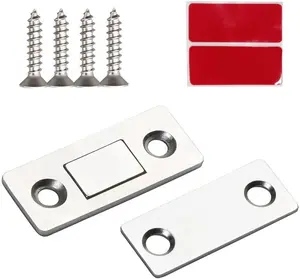 10 Count Magnetic Cabinet Catches Without Drilling, Versatile for Cabinets, Drawers & Sliding Doors