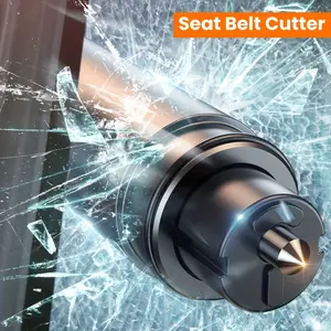 2026 Upgraded Car Safety Hammer – Compact Hidden-Tip Glass Breaker & Seatbelt Cutter, Works Underwater, Essential Vehicle Emergency Tool & Gift for Drivers