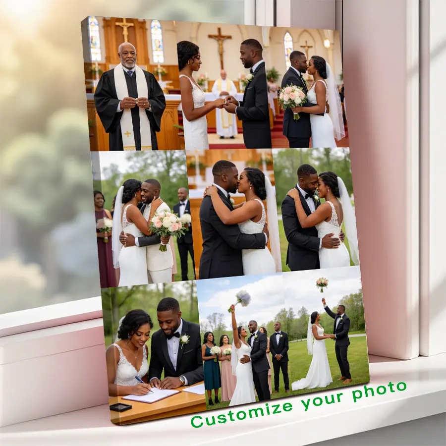 Custom Photo Canvas Painting Frame - Creative Wall Art | Digital Printed Photos on Canvas | Turn precious life moments into elegant wall decor | Ideal for home spaces, thoughtful gifts for relatives | HD & fade-resistant - cherished keepsake for years apt